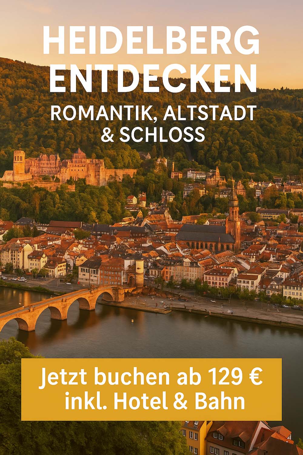 Heidelberg mit Hotel & Bahnticket erleben – schon ab 129 €!